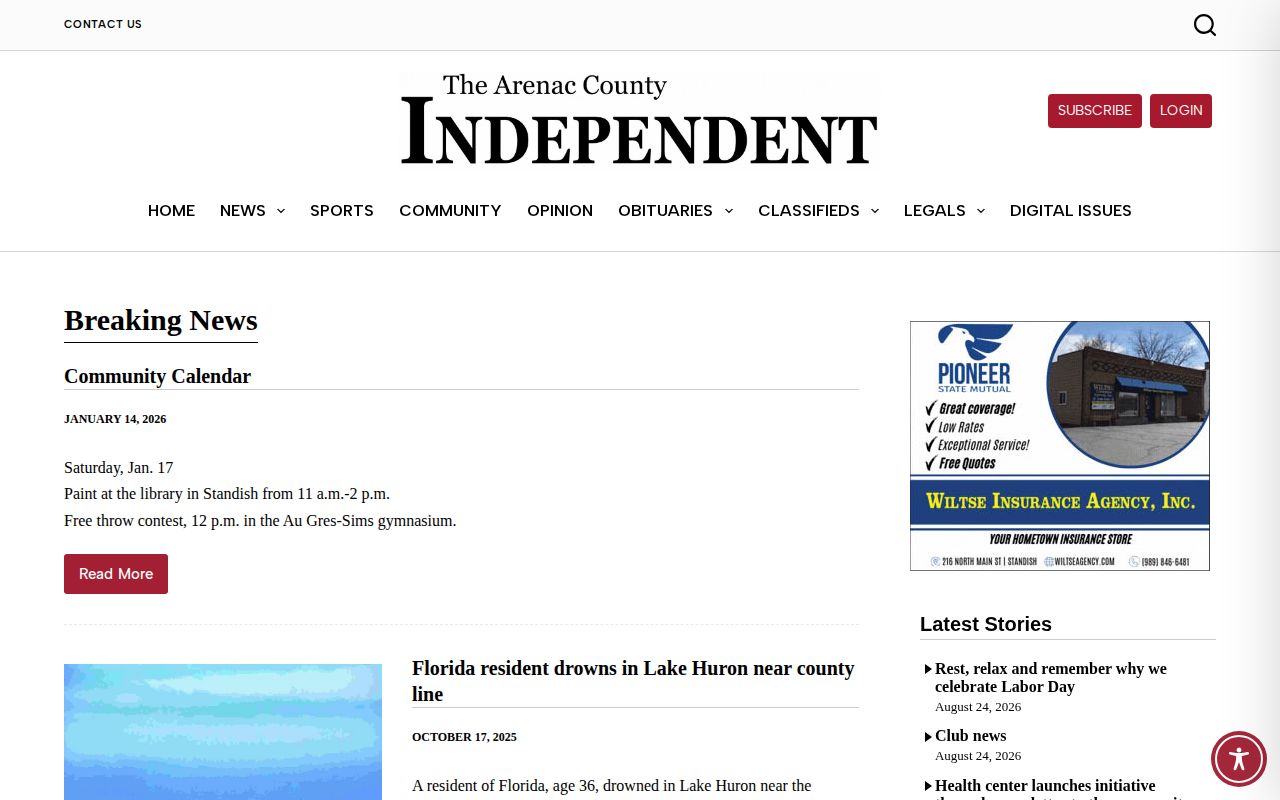 Arenac County crime news on the Independent breaking news page